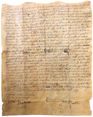 Lancelot Larkham Apprenticeship indenture